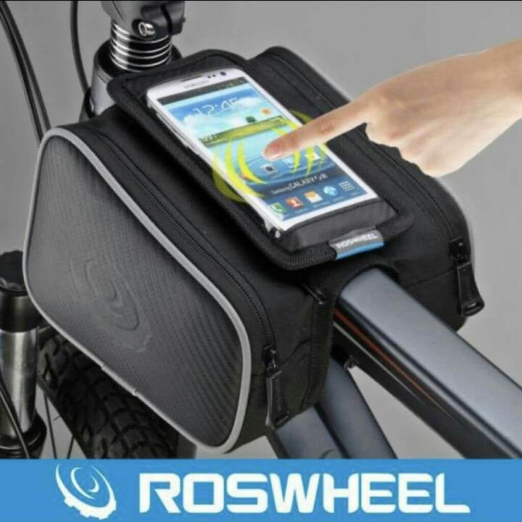 Tas Sepeda Roswheel Tas Barang Bike Bag Waterproof + Smartphone Case touch screen