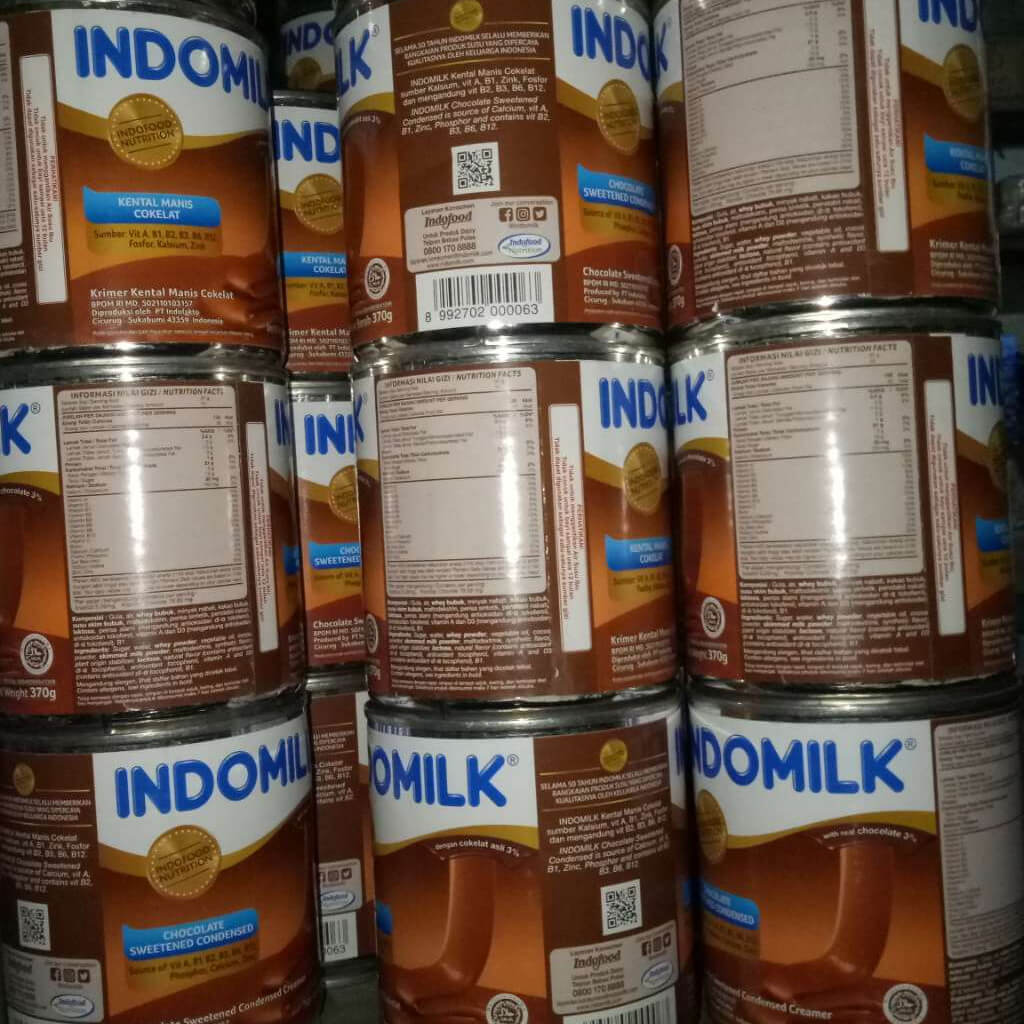 Indomilk kaleng ,coklat