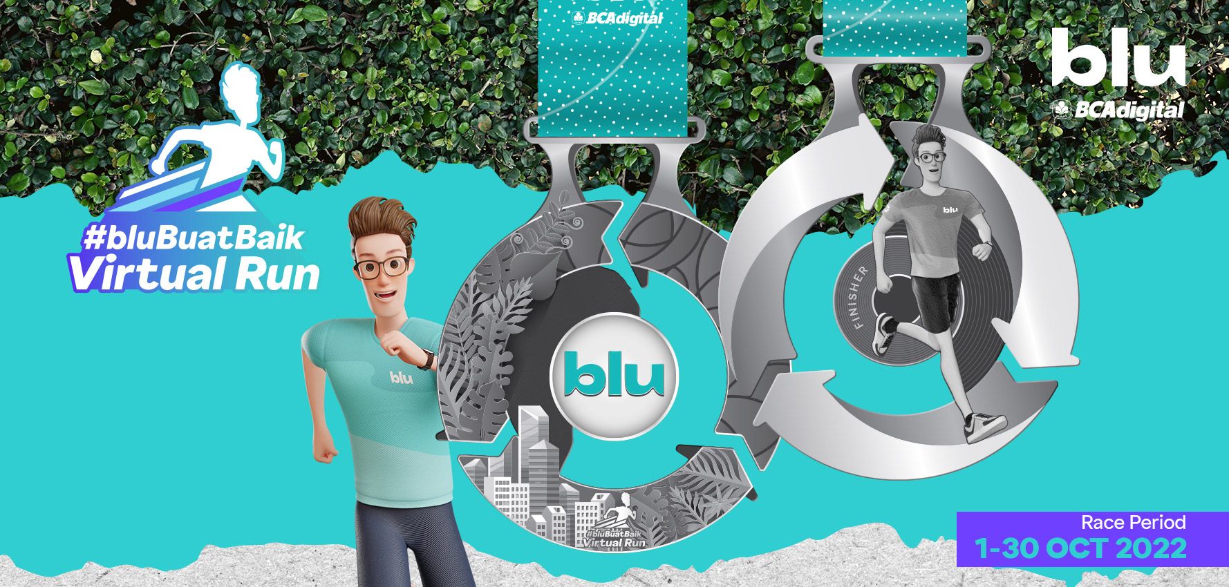 #bluBuatBaik Virtual Run